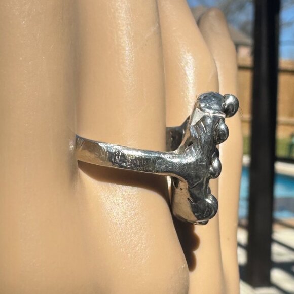 Peter Rabbit Alphabet Broken China Ring & 1847 Rogers Bro 3X SP Spoon Handle SZ7 - Picture 6 of 12